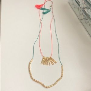 Gorjana Gold & Neon Necklace